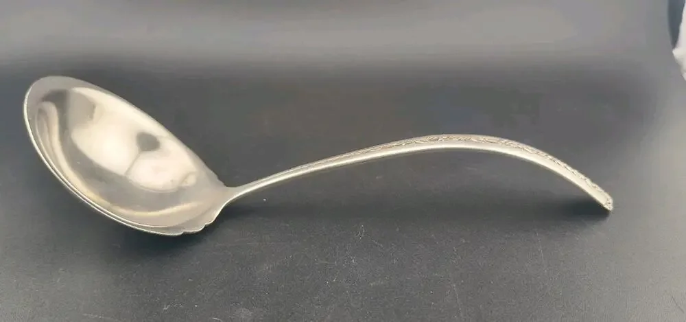 Towle Rambler Rose Sterling Silver Gravy Ladle 6-7/8